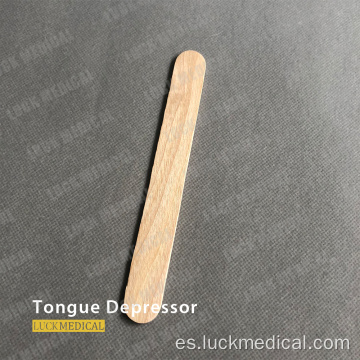 Depresor de lengua de madera desechable ecológica